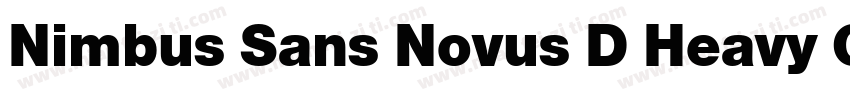 Nimbus Sans Novus D Heavy Conde Reg字体转换